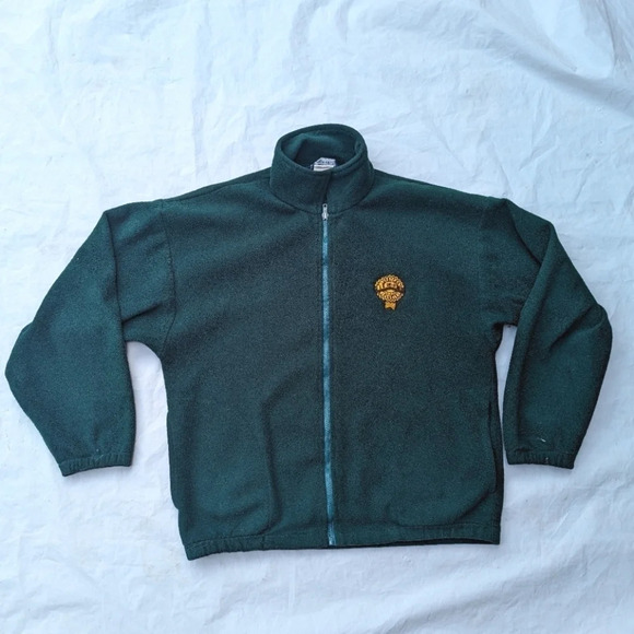 Vintage Astro Wear America's  Best Plants Green Zip Up Sweater Unisex - Picture 1 of 8